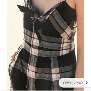 Club Monaco Plaid Romper